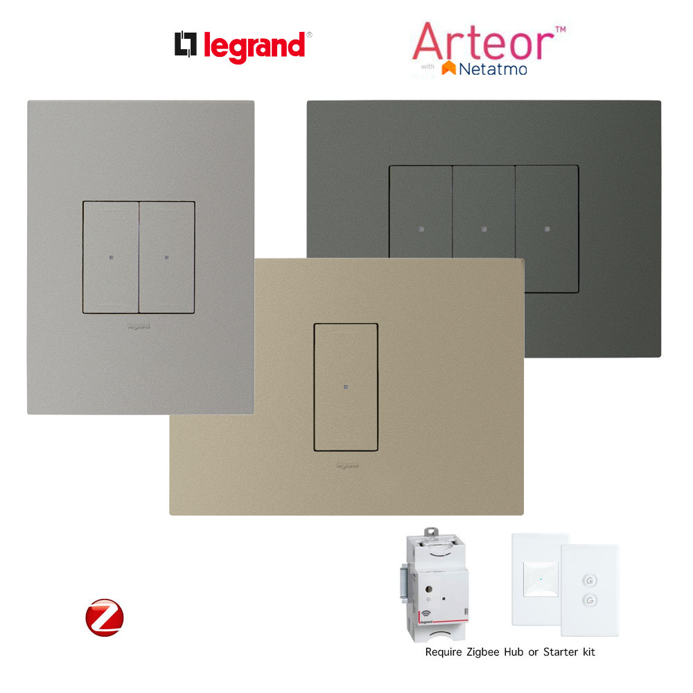 Legrand Arteor Smart Light Switch 1 2 3 Gang Horizontal Vertical Legrand Arteor Smart Light Switch 1 2 3 Gang Horizontal Vertical